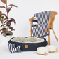 4 Seasons Reversible Circular Dog Bed- Navy