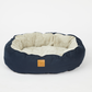 4 Seasons Reversible Circular Dog Bed- Navy