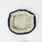 4 Seasons Reversible Circular Dog Bed- Navy