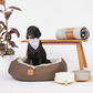 4 Seasons Reversible Circular Dog Bed- Mocha