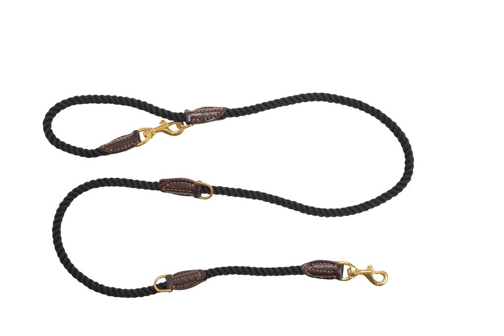 Multi-function Rope Dog Lead (1.8m) - Black