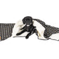 Mog and Bone Designer Dog Fleece Blanket - Black Metallic Cross Print