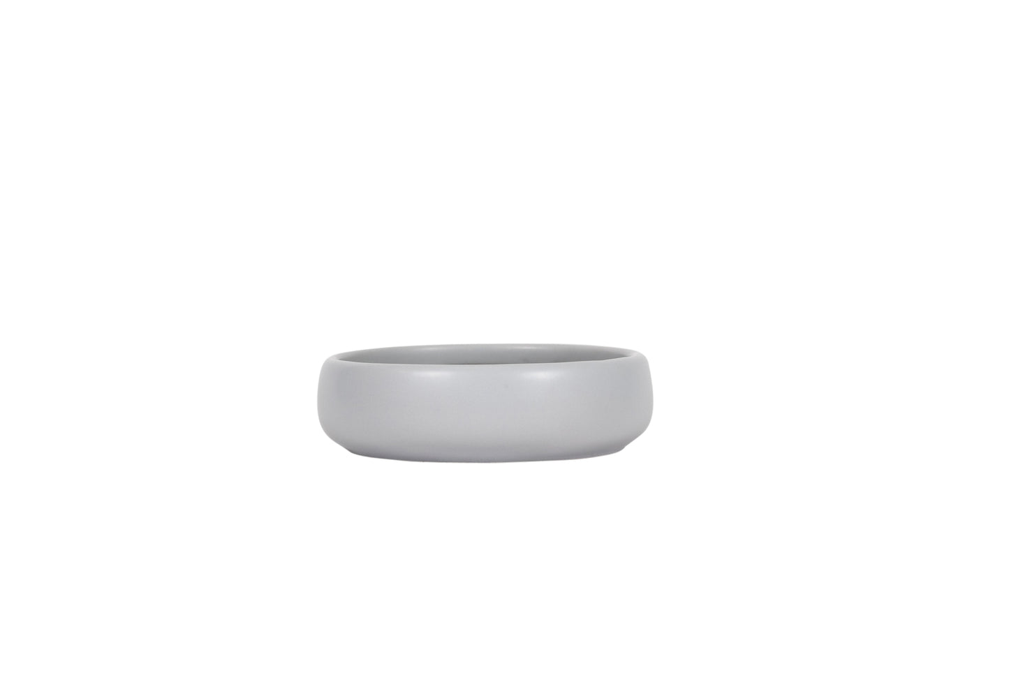 Mog and Bone Designer Handmade Ceramic Cat Bowl - Cool Grey