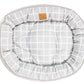 Mog & Bone 4 Seasons Reversible Circular Dog Bed - Grey Check Print