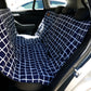 Mog and Bone Designer Dog Car Seat Cover - Navy Check