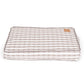 Mog and Bone Classic Cushion Dog Bed - Latte Mosaic Print