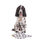 Hemp Dog Lead - Multi Function with Leather & Brass Fittings - Pebble Brush Stroke Print