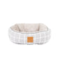 Cat Bed - Reversible - Grey Check