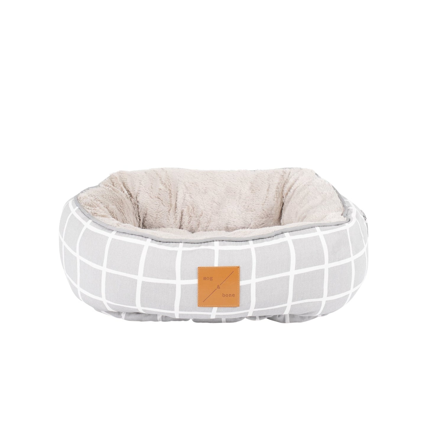 Cat Bed - Reversible - Grey Check