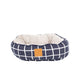 Cat Bed - Reversible - Navy Check