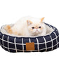 Cat Bed - Reversible - Navy Check