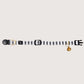 Cat collar with bell on a white background