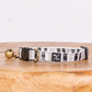 Cat Collar - Hemp - Pebble Black Brush Stroke Print