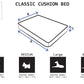 Mog and Bone Classic Cushion Dog Bed Sizes