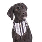 Mog and Bone Designer Dog Bandana - Pebble Black Brush Stroke Print