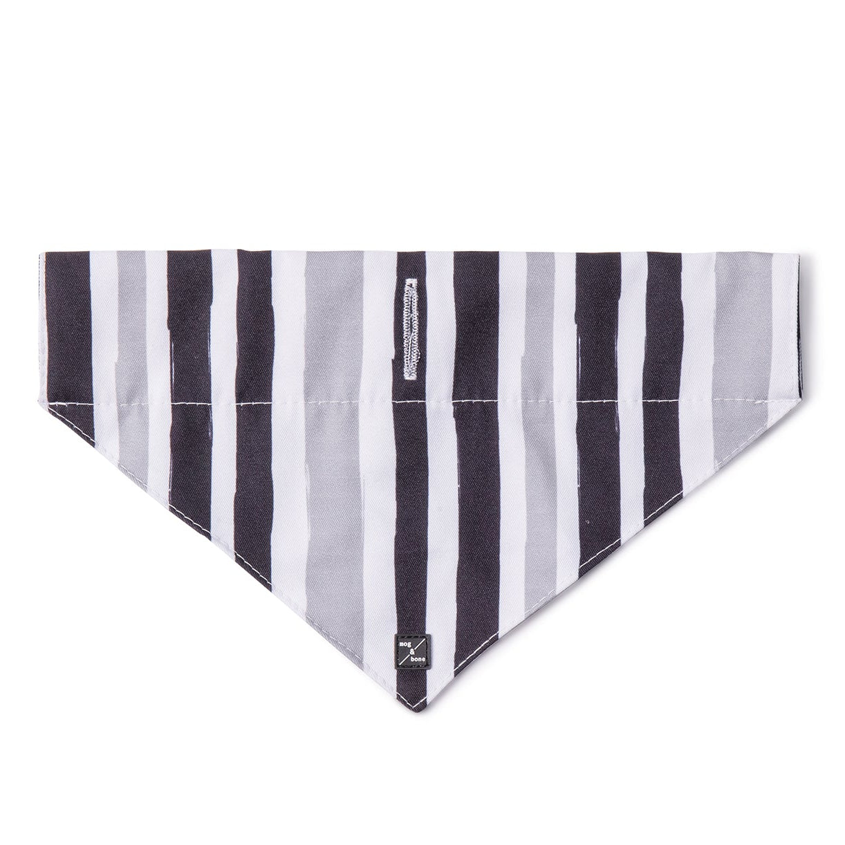 Mog and Bone Designer Dog Bandana - Pebble Black Brush Stroke Print