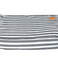 Mog and Bone Classic Cushion Designer Dog Bed - Charcoal Hampton Stripe Print