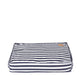 Mog and Bone Classic Cushion Dog Bed - Navy Hamptons Stripe Print