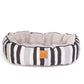 Mog & Bone Pet Products 4 Seasons Reversible Circular Dog Bed - Pebble Black Brush Stroke Print
