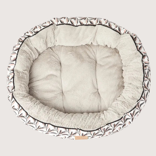Mog and Bone 4 Seasons Reversible Circular Dog Bed - Shadow Quartz