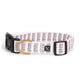 Hemp Dog Collar - Latte Mosaic Print