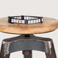 Neoprene Dog Collar - Latte Hamptons Stripe