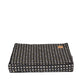 Mog and Bone Classic Cushion Dog Bed - Black Metallic Cross Print
