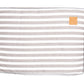 Mog and Bone Classic Cushion Dog Bed - Latte Hampton Stripe Print
