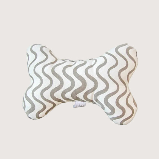 Toy - Bone Shape, soft - Mocha Wave Print