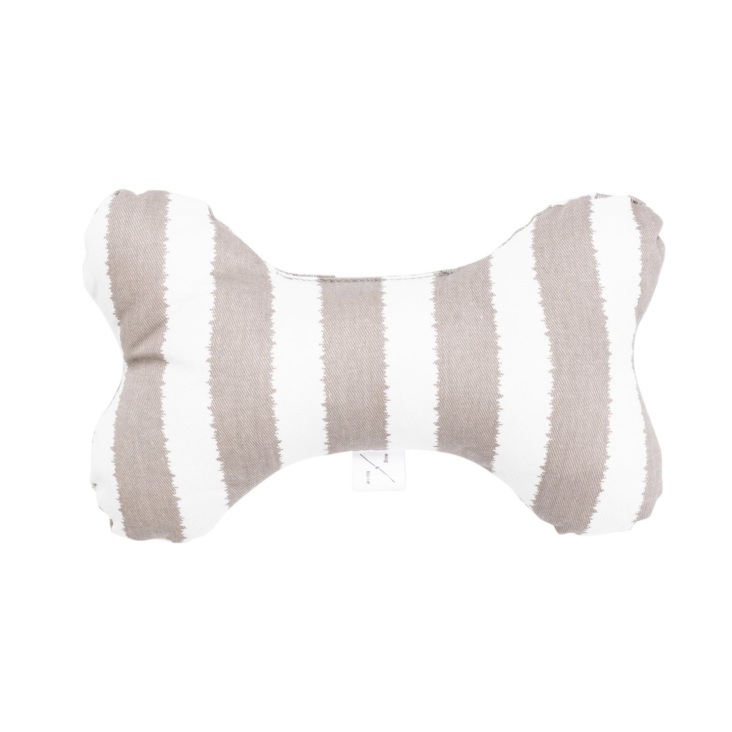 Toy - Bone Shape, soft - Latte Hamptons Stripe