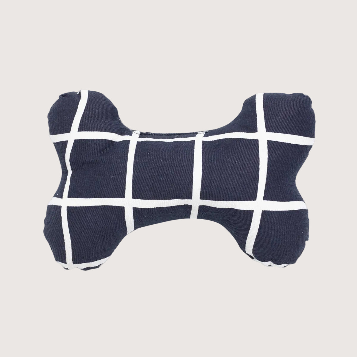 Toy - Bone Shape, soft - Navy Check Print