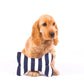 Toy - Bone Shape, soft - Navy Hamptons Stripe