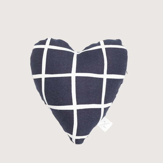 Toy - Heart Shape, soft - Navy Check