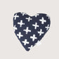 Toy - Heart Shape, soft - Navy Cross Print