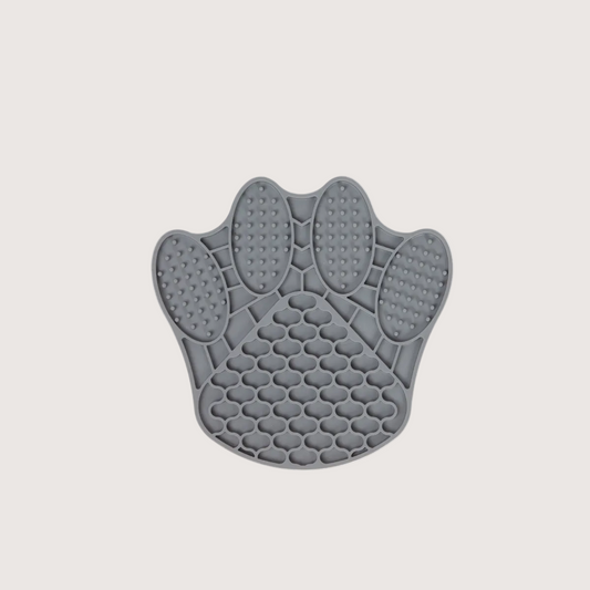 Slow Feeder / Lick Mat - Paw Print Shape