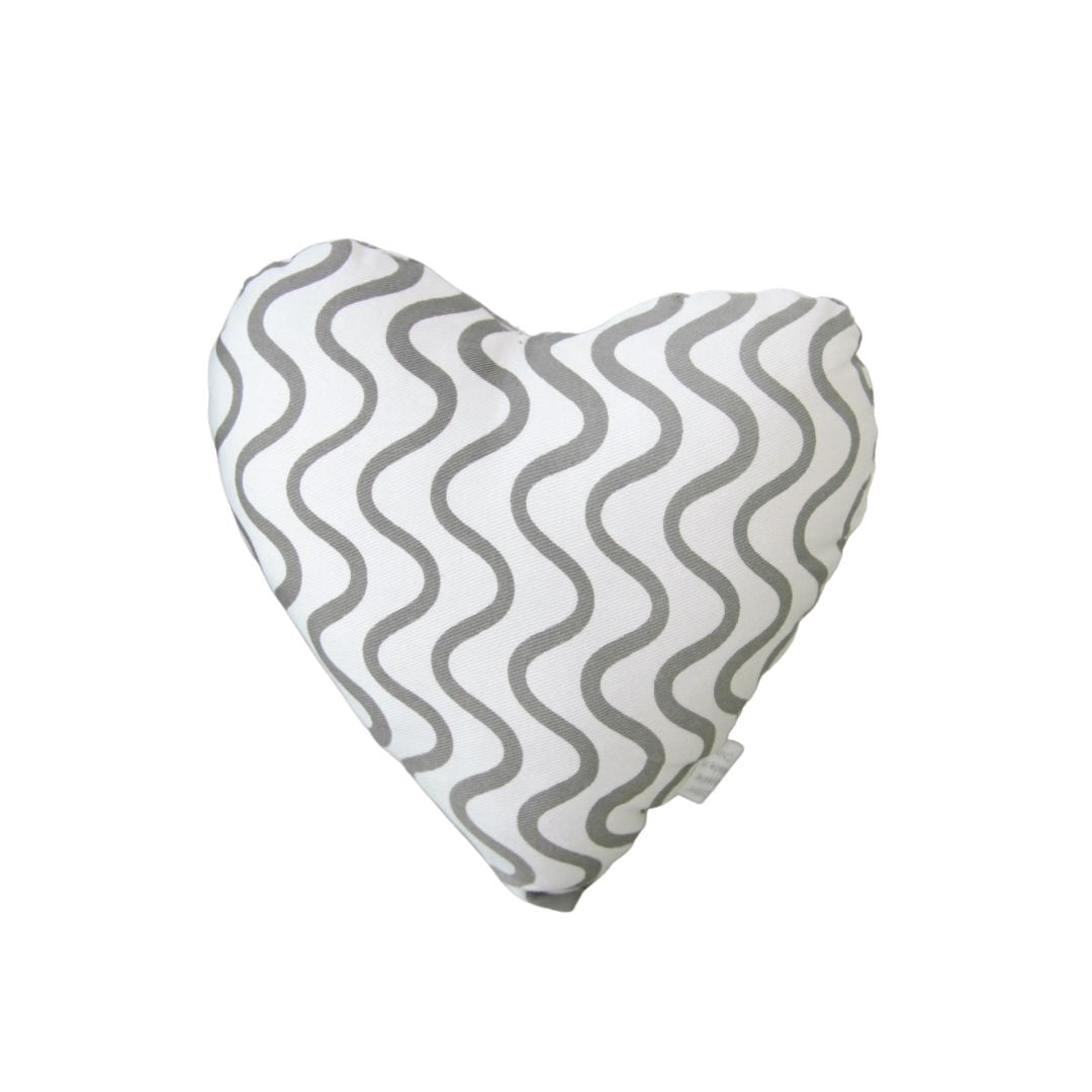 Toy - Heart Shape, soft - Mocca Wave Print