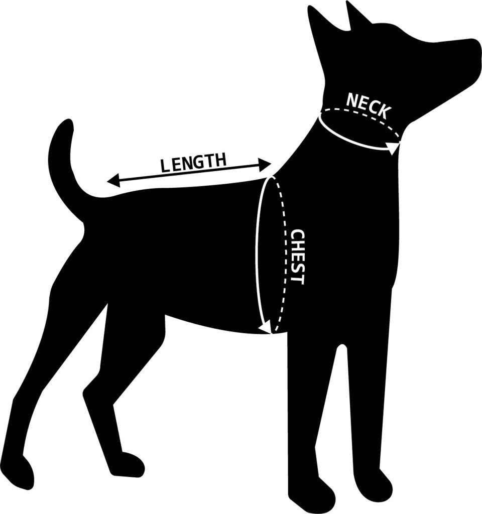Mog & Bone Pet Products Dog Puffer Jacket Measurements