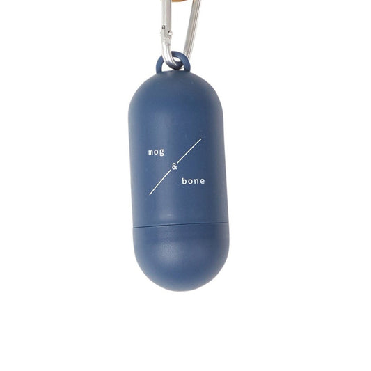 Mog and Bone Designer Dog Waste Bag Dispenser - Blue